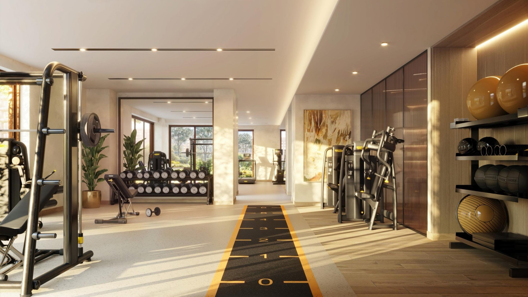 The Canopies at Yas Point — The Charge, a fully equipped gym with curated training facilities