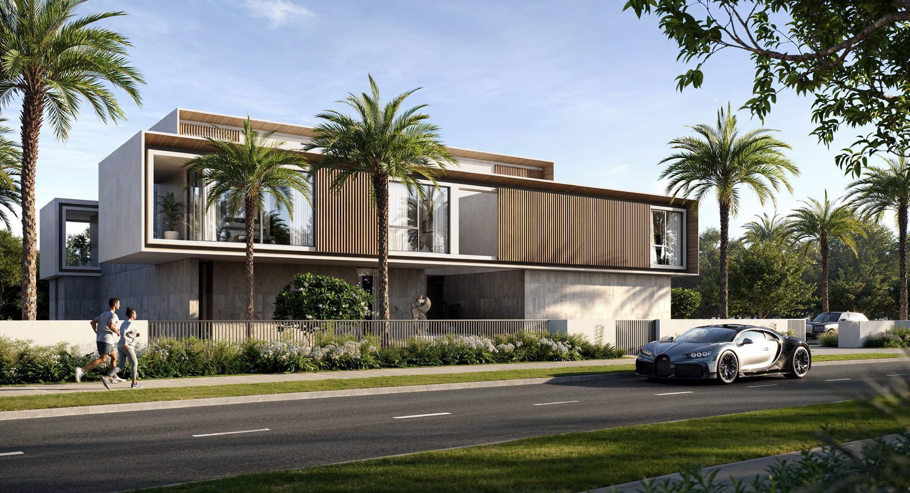 Lavita — mansion rear exterior with private pool