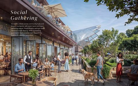 Social gathering and F&B promenade