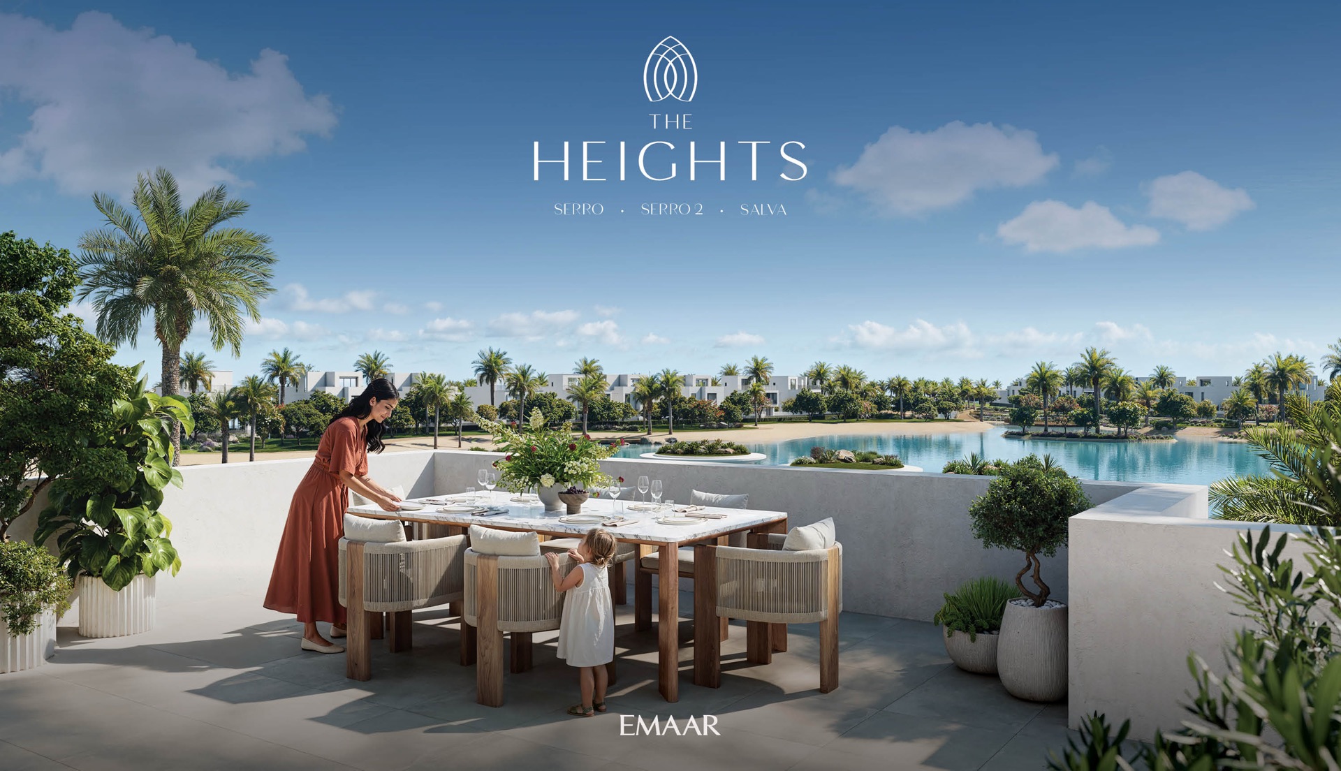 The Heights — spa terrace at dusk