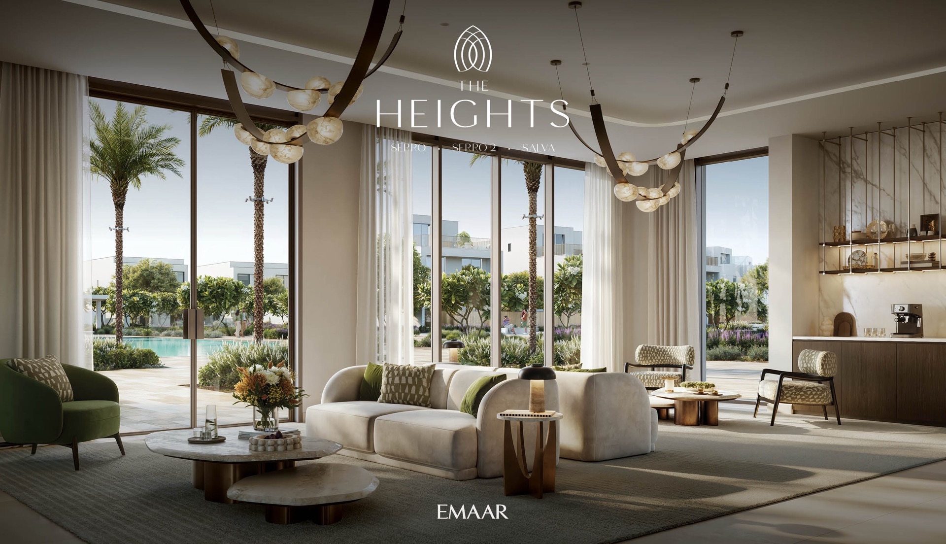 The Heights — clubhouse lounge interior