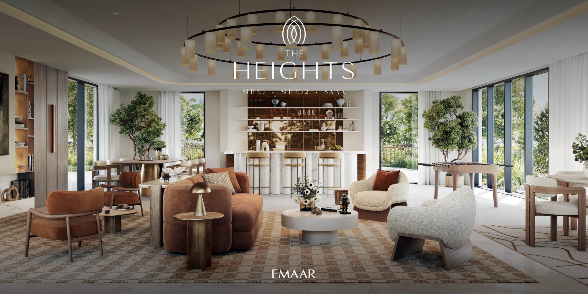 The Heights — communal interior lounge